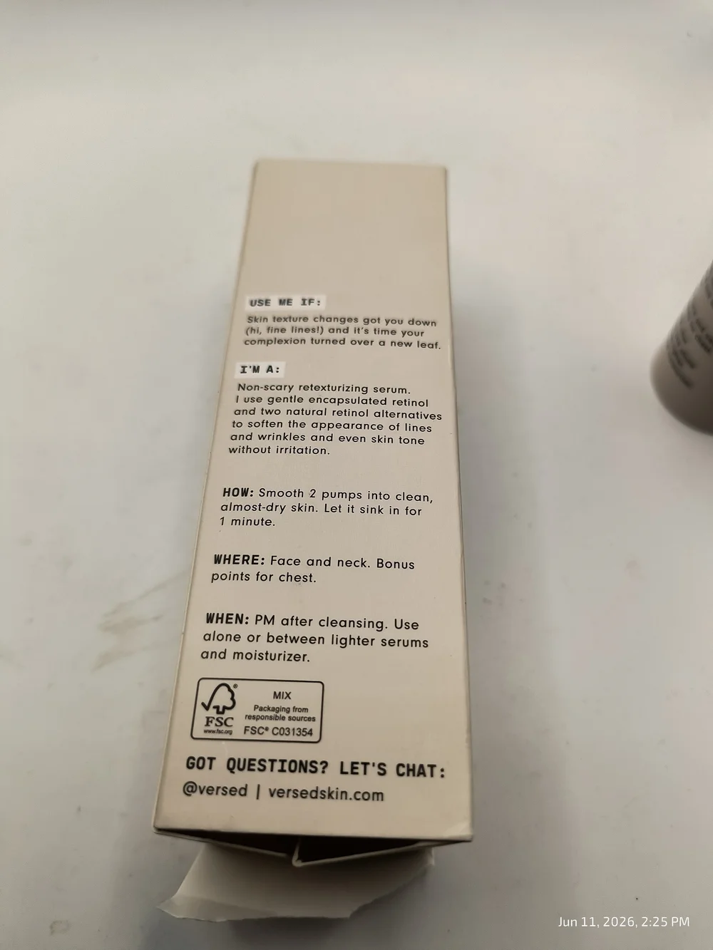 Versed Press Restart Gentle Retinol Serum — 4 Boxes 1 Floz Each BULK Available